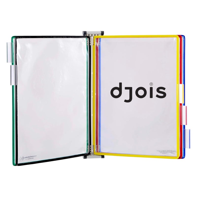 Tarifold DJOIS by Tarifold - Wall Mount Reference & Display System - Durable Steel Wire Frames- 5 Double-Sided Pockets - 10 Sheet Capacity - Made in France - Image 2